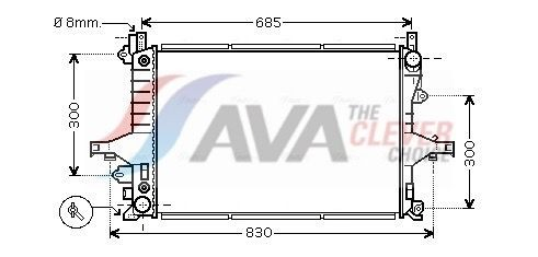 VO2117 AVA Радіатор охолодження двигуна